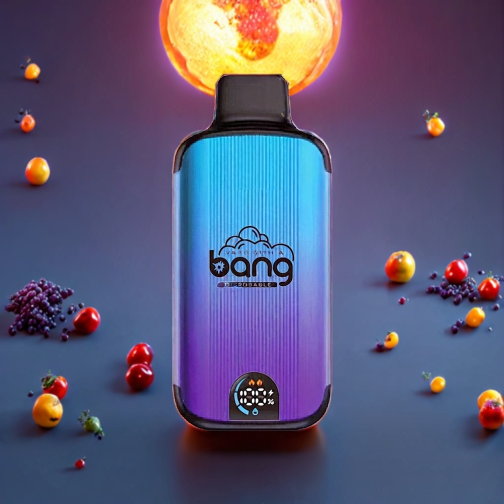 Bang 20000 Puffs Disposable Vape Mixed Fruits New Zealand Wholesale with 13400 Battery, Type-C, Dual Mesh, Smart Screen, 0-5% Nicotine