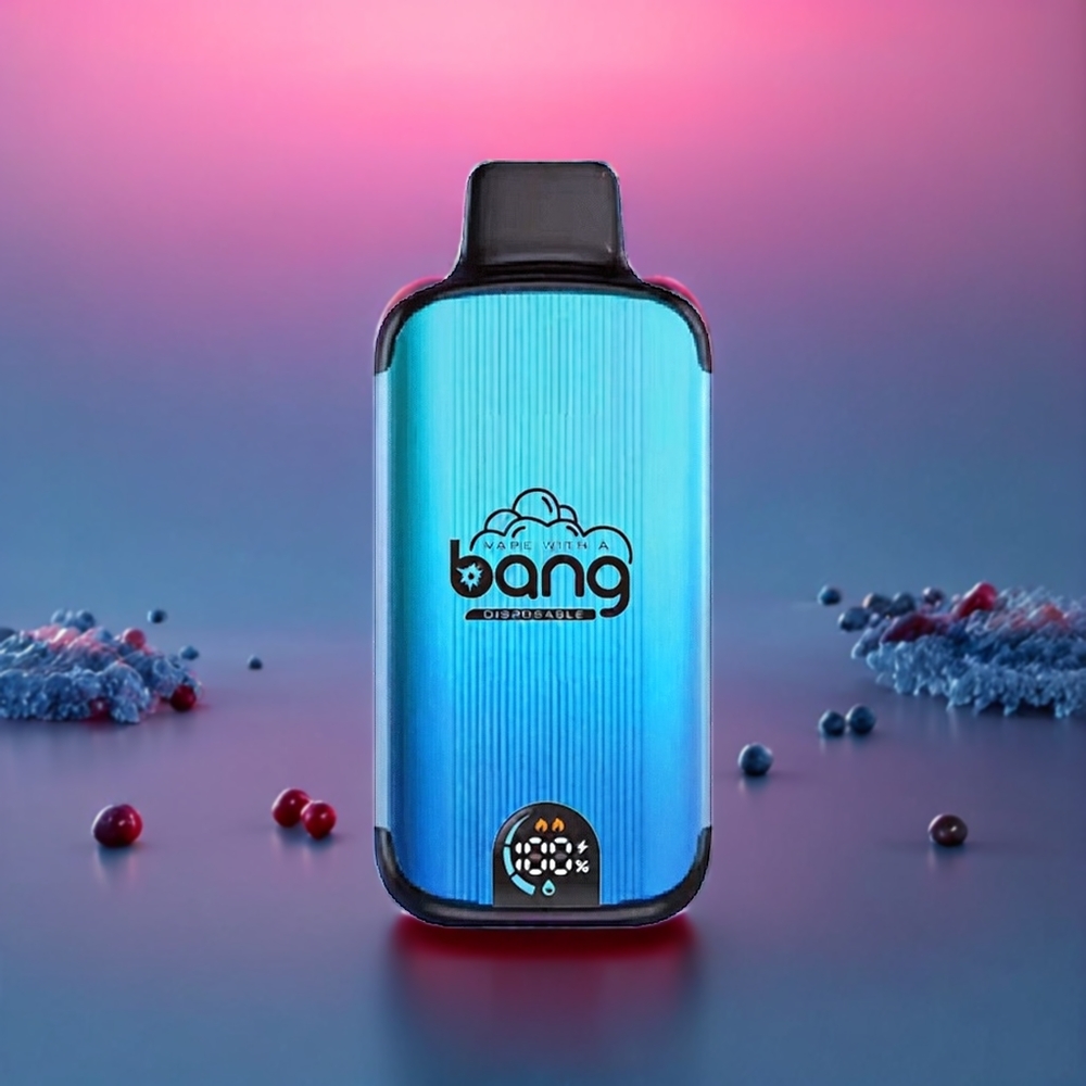 Bang 20000 Puffs Disposable Vape New Zealand Wholesale Blueberry Ice 13400 Battery Type-C Dual Mesh Smart Screen 0-5% Nicotine