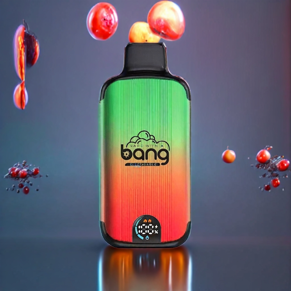 Bang 20000 Puffs Disposable Vape New Zealand Wholesale Double Apple with 13400 Battery, Type-C Charging, Dual Mesh Coil, Smart Screen, 0%-5% Nicotine