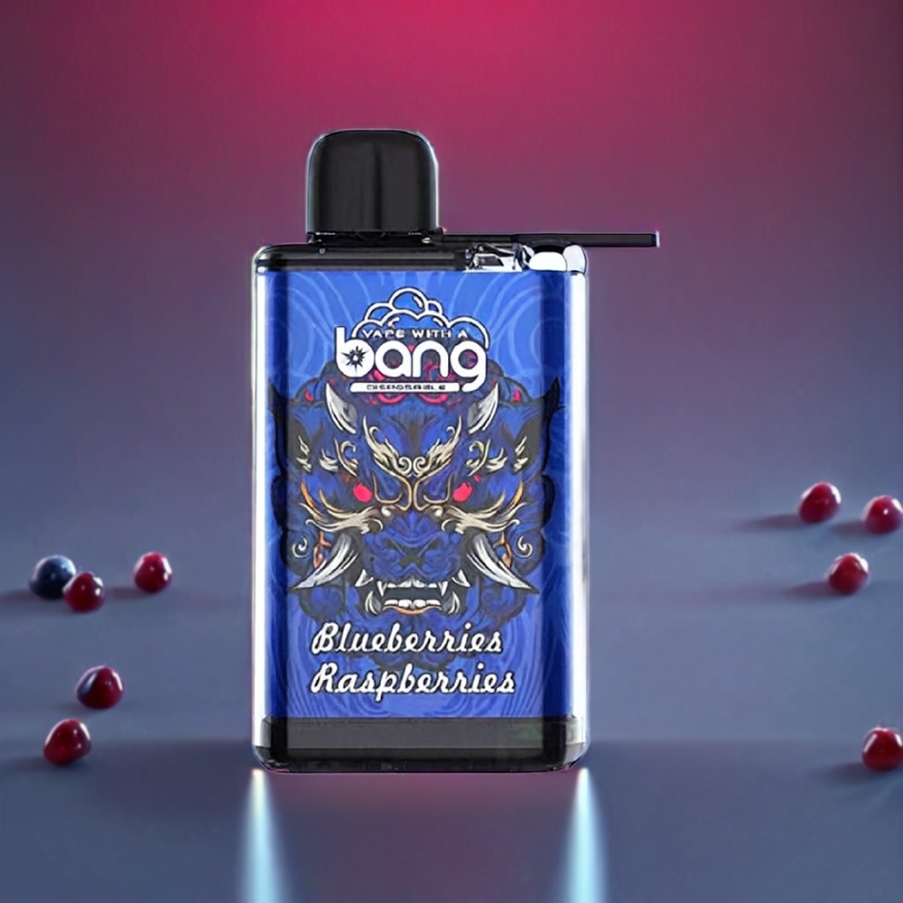 Bang 28000 Puffs 30ml 650mAh Disposable Vape Blueberries Raspberries 0%-5% Nicotine New Zealand Wholesale
