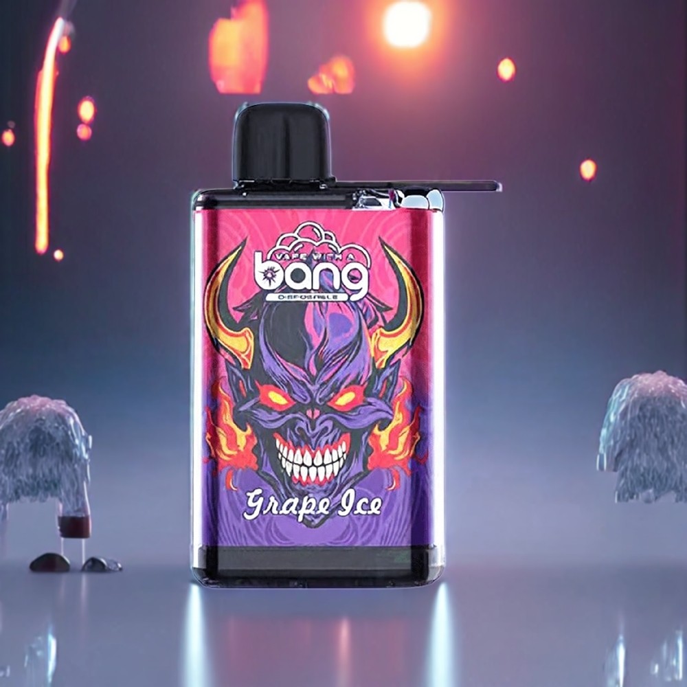 Bang 28000 Puffs 30ml 650mAh Disposable Vape Grape Ice 0%-5% Nicotine New Zealand Wholesale