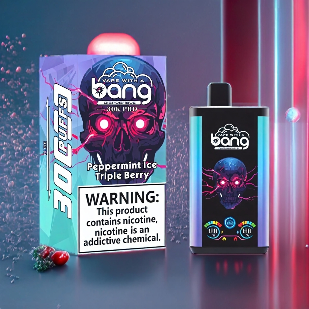 Bang 30K Pro 30000 Puffs 36ml 550mAh Dual-Flavor Disposable Vape Peppermint Ice & Triple Berry New Zealand Wholesale