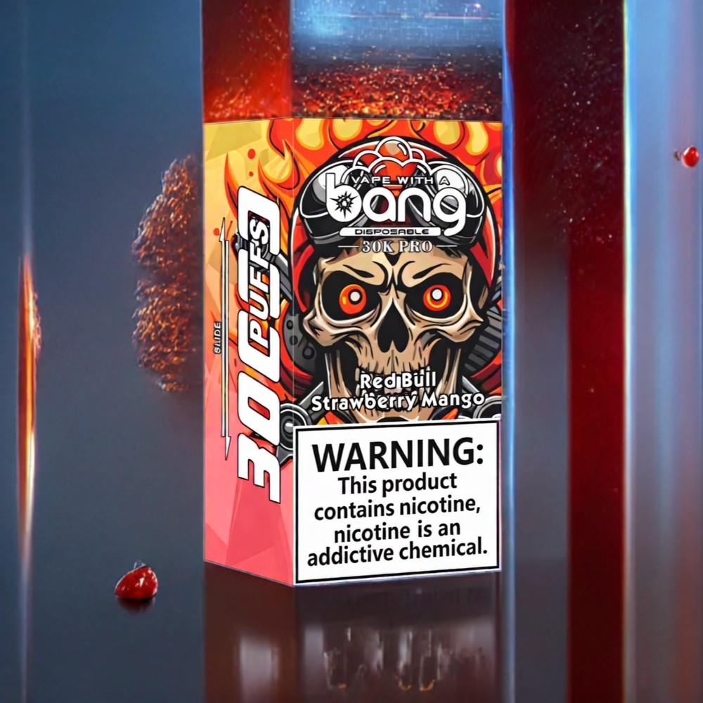 Bang 30K Pro 30000 Puffs 36ml 550mAh Dual-Flavor Disposable Vape Red Bull & Strawberry Mango New Zealand Wholesale