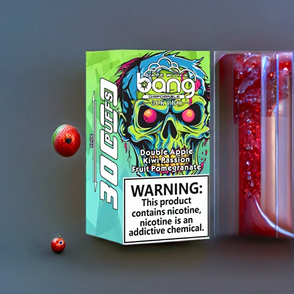 Bang 30K Pro 30000 Puffs 36ml 550mAh Dual-Flavor New Zealand Wholesale Double Apple & Kiwi Passion Fruit Pomegranate Disposable Vape
