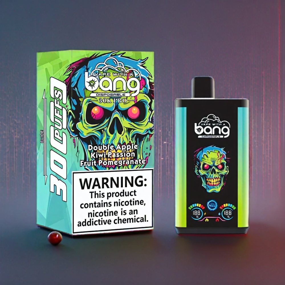 Bang 30K Pro 30000 Puffs 36ml 550mAh Dual-Flavor New Zealand Wholesale Double Apple & Kiwi Passion Fruit Pomegranate Disposable Vape