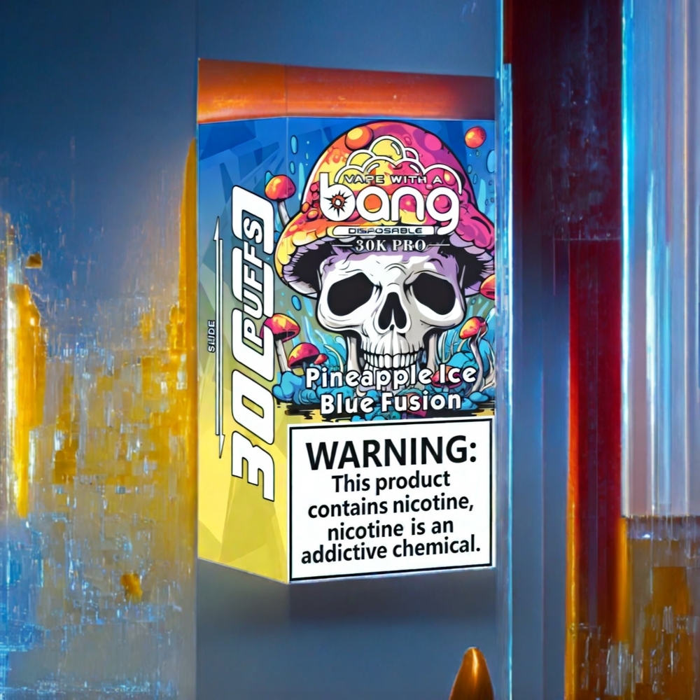 Bang 30K Pro 30000 Puffs 36ml 550mAh Dual-Flavor Pineapple Ice Blue Fusion New Zealand Wholesale