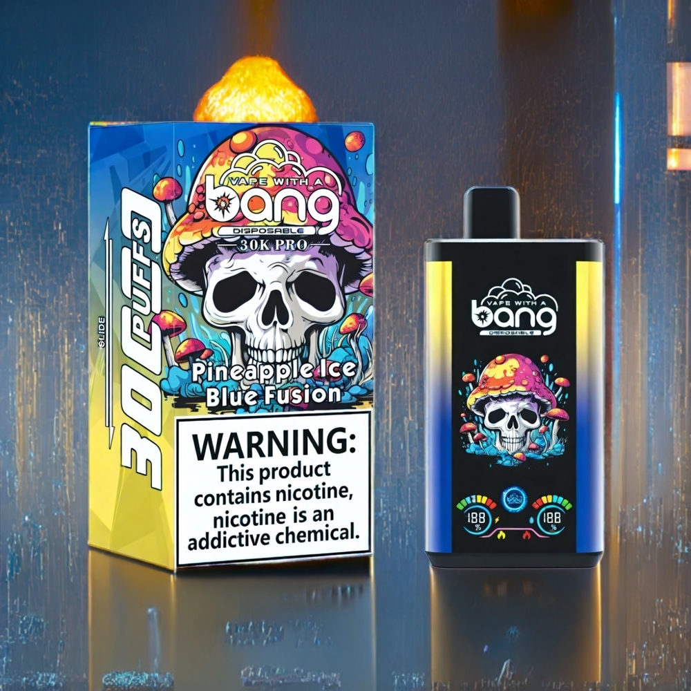 Bang 30K Pro 30000 Puffs 36ml 550mAh Dual-Flavor Pineapple Ice Blue Fusion New Zealand Wholesale