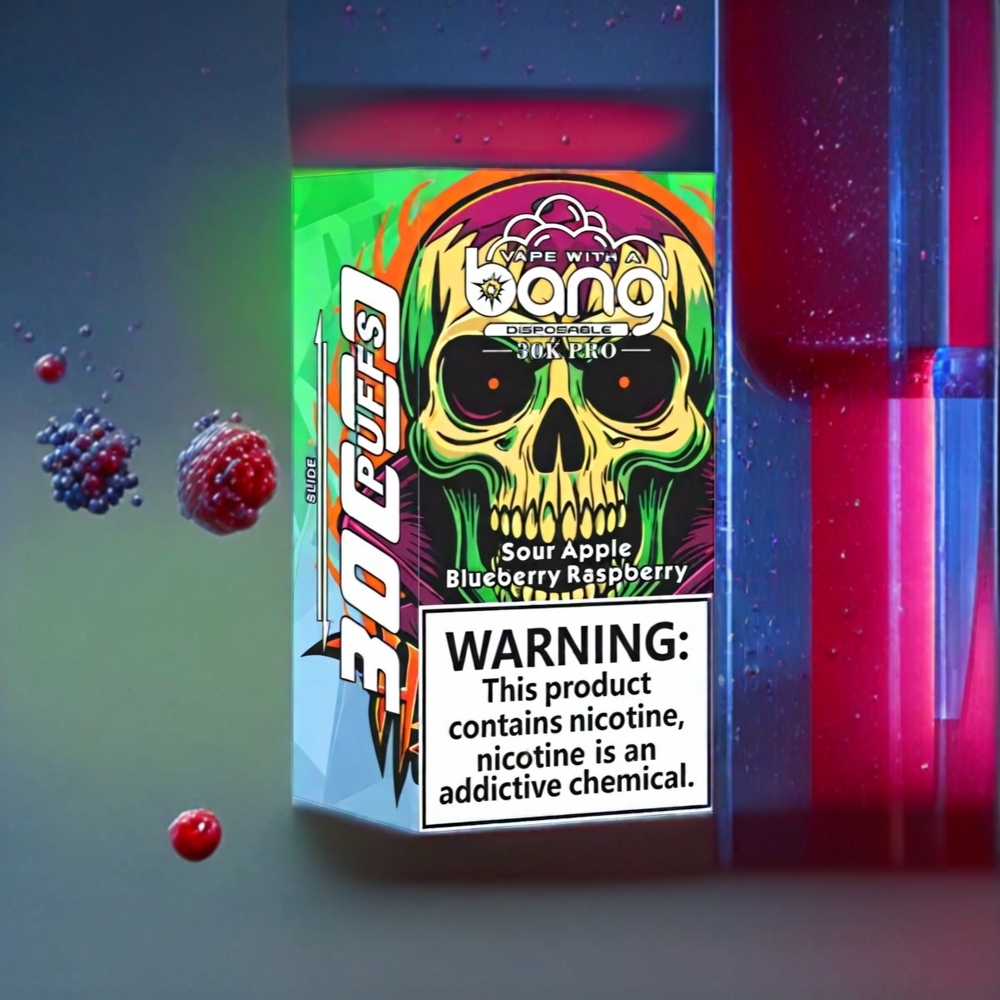 Bang 30K Pro 30000 Puffs 36ml Dual-Flavor Disposable Vape Sour Apple & Blueberry Raspberry New Zealand Wholesale