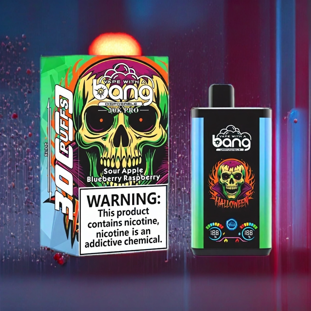 Bang 30K Pro 30000 Puffs 36ml Dual-Flavor Disposable Vape Sour Apple & Blueberry Raspberry New Zealand Wholesale
