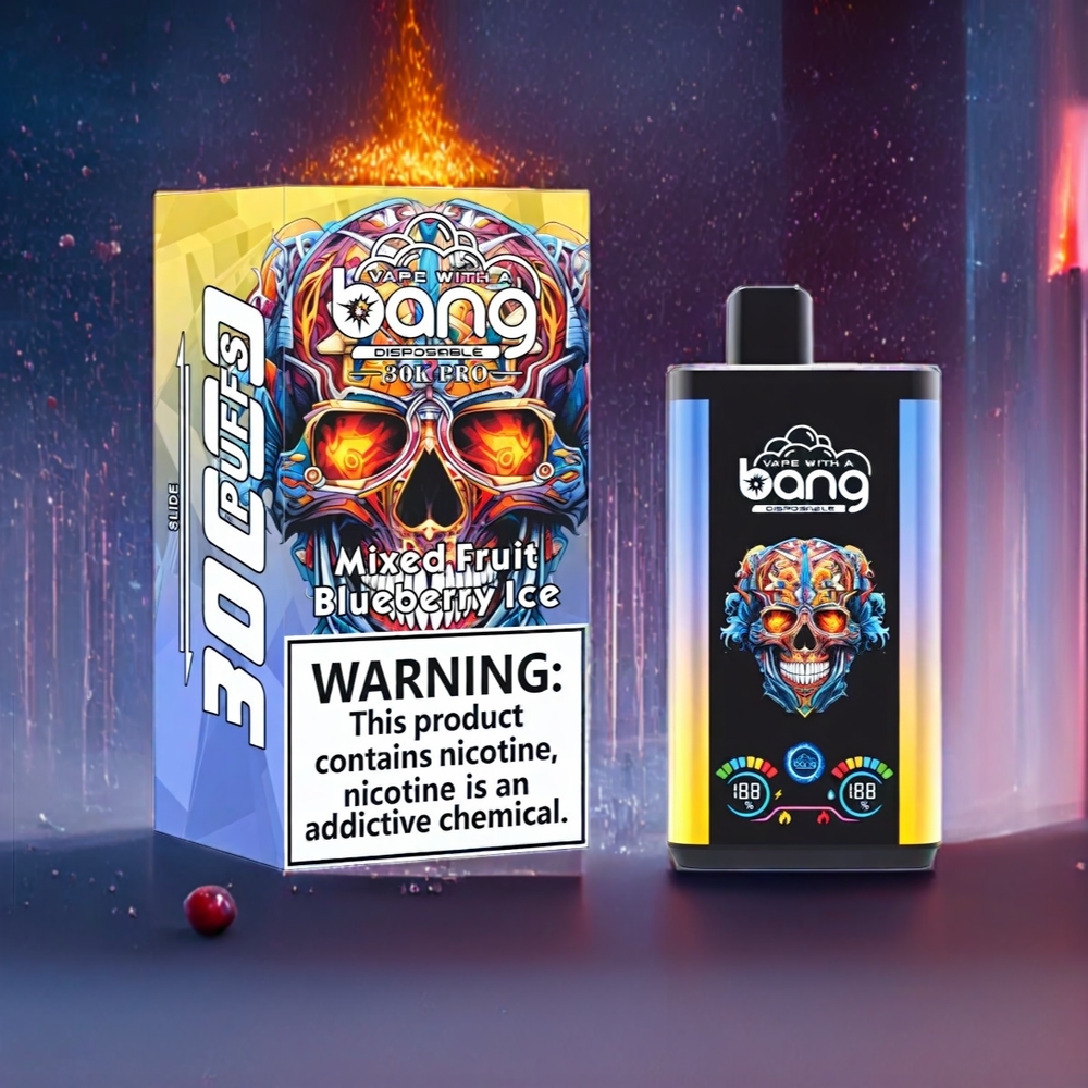 Bang 30K Pro New Zealand Wholesale 30000 Puffs 36ml 550mAh Dual-Flavor Mixed Fruit & Blueberry Ice Disposable Vape