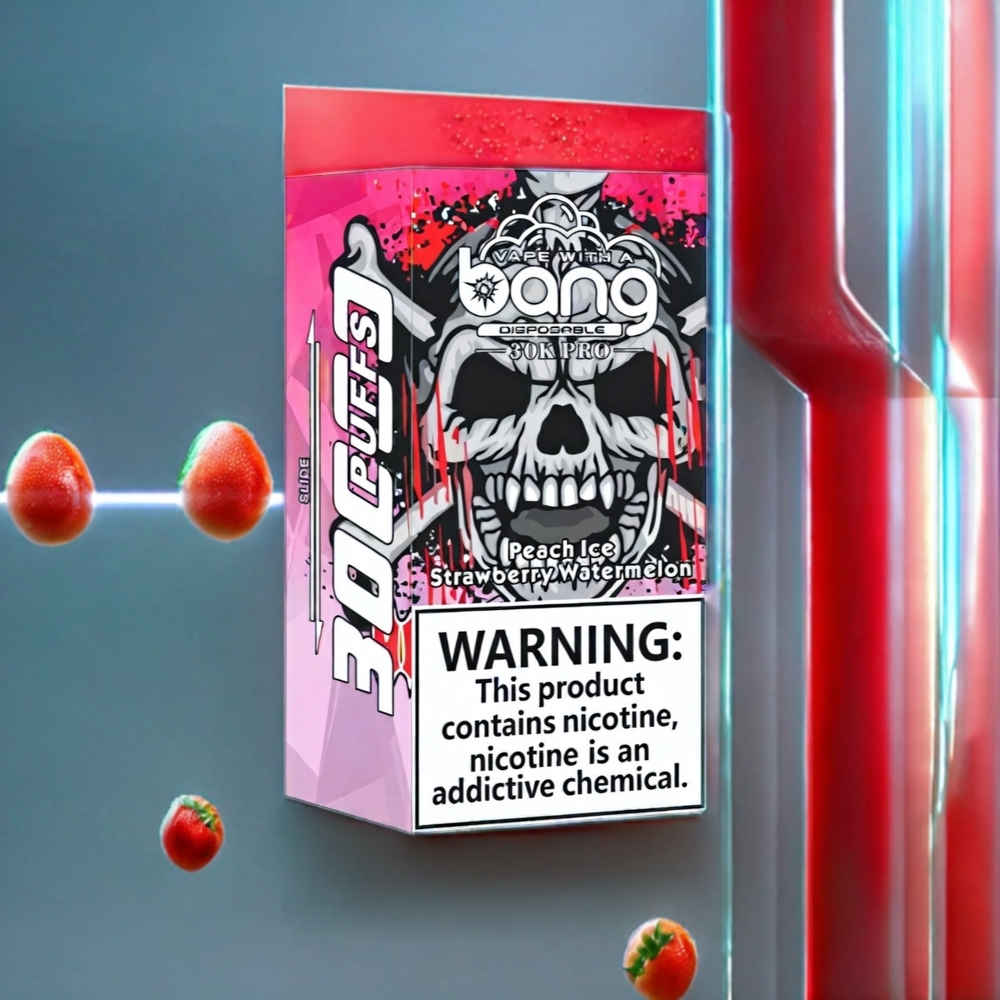 Bang 30K Pro New Zealand Wholesale 30000 Puffs 36ml 550mAh Dual-Flavor Peach Ice & Strawberry Watermelon Disposable Vape