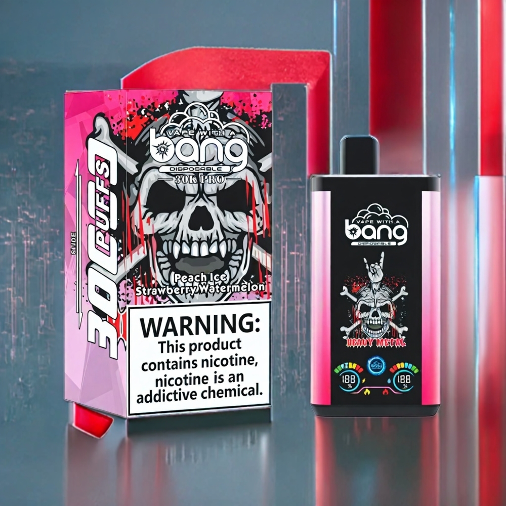 Bang 30K Pro New Zealand Wholesale 30000 Puffs 36ml 550mAh Dual-Flavor Peach Ice & Strawberry Watermelon Disposable Vape