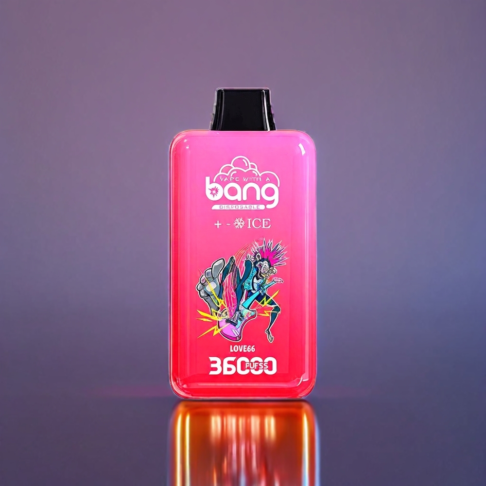 Bang 36000 Ice Level Disposable Device Love 66 New Zealand Wholesale 36ml 850mAh Mesh 1.0 Ohm