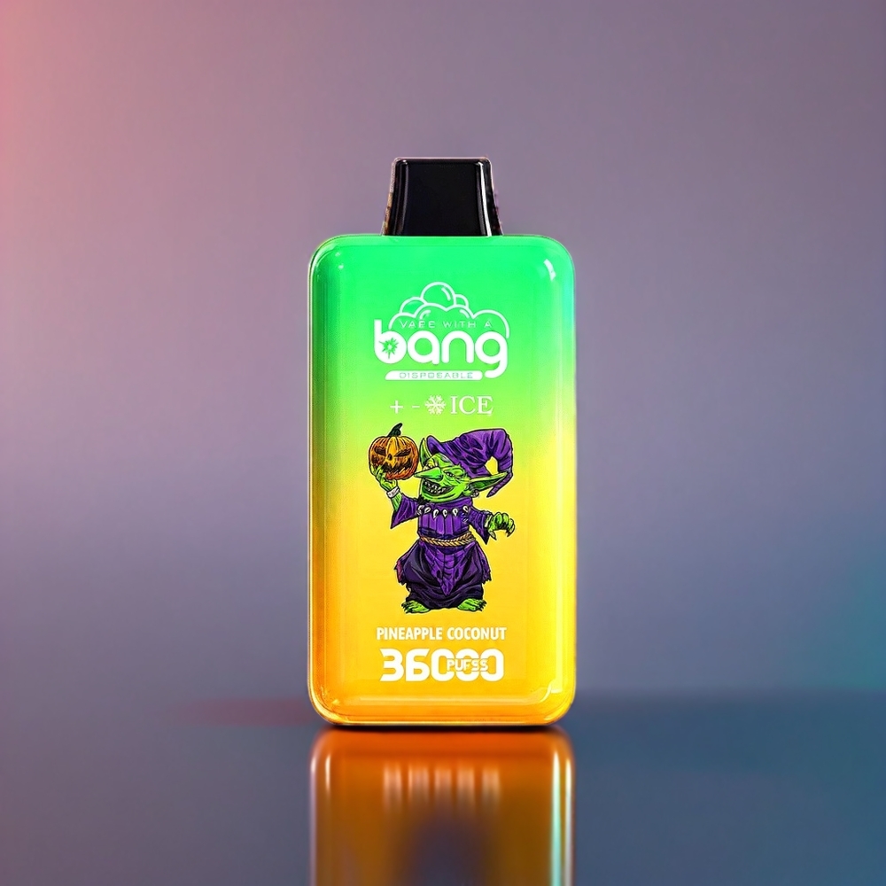 Bang 36000 New Zealand Wholesale 36ml 850mAh Mesh 1.0 Ohm Disposable Pineapple Coconut Ice
