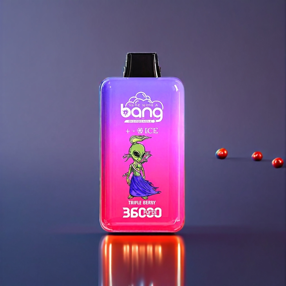 Bang 36000 Triple Berry New Zealand Wholesale 36ml 850mAh 5% Mesh 1.0 Ohm Disposable