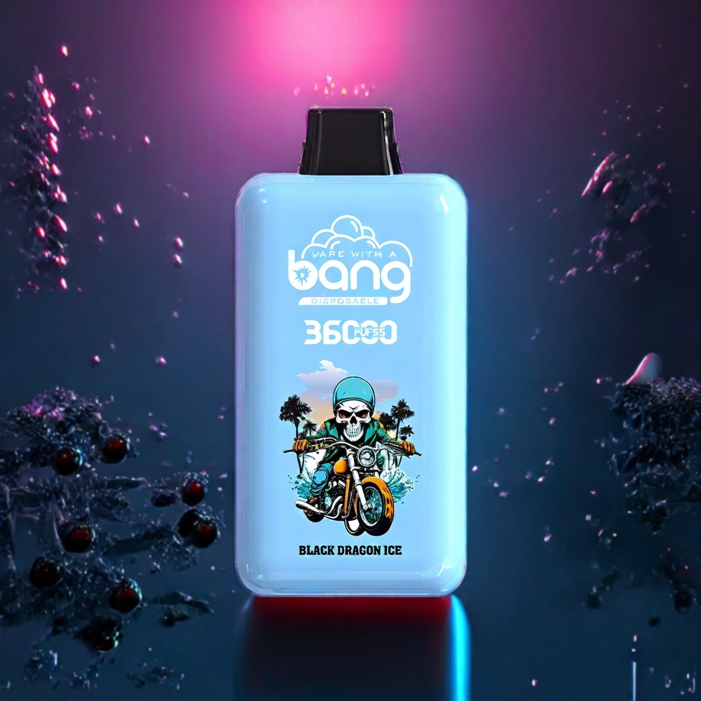 Bang 36000 Power Disposable Vape Black Dragon Ice New Zealand Wholesale 36ml 36000 Puffs 850mAh 5%