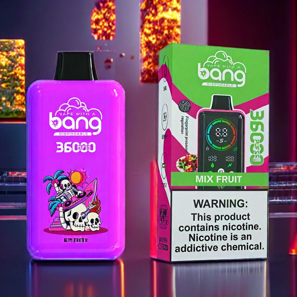 Bang 36000 Power Disposable Vape Mix Fruit New Zealand Wholesale 36ml 36000 Puffs 5% 850mAh