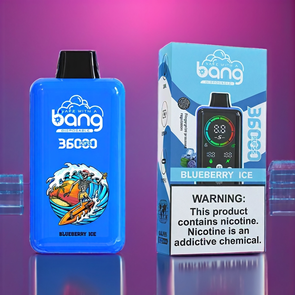 Bang 36000 Power Disposable Vape New Zealand Wholesale 36ml 36000 Puffs 850mAh Blueberry Ice