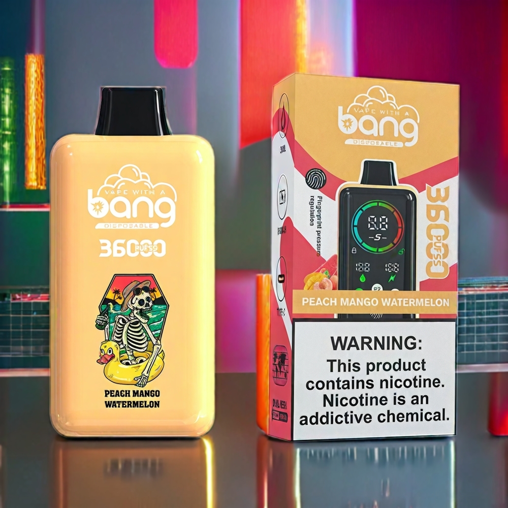 Bang 36000 Power Disposable Vape Peach Mango Watermelon New Zealand Wholesale 36ml 850mAh 36000 Puffs 5%