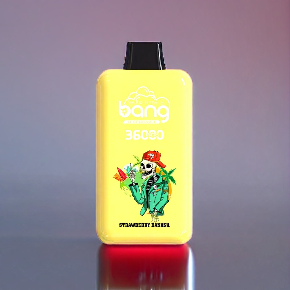 Bang 36000 Power Disposable Vape Strawberry Banana New Zealand Wholesale 36ml 36000 Puffs 850mAh Mesh Coil