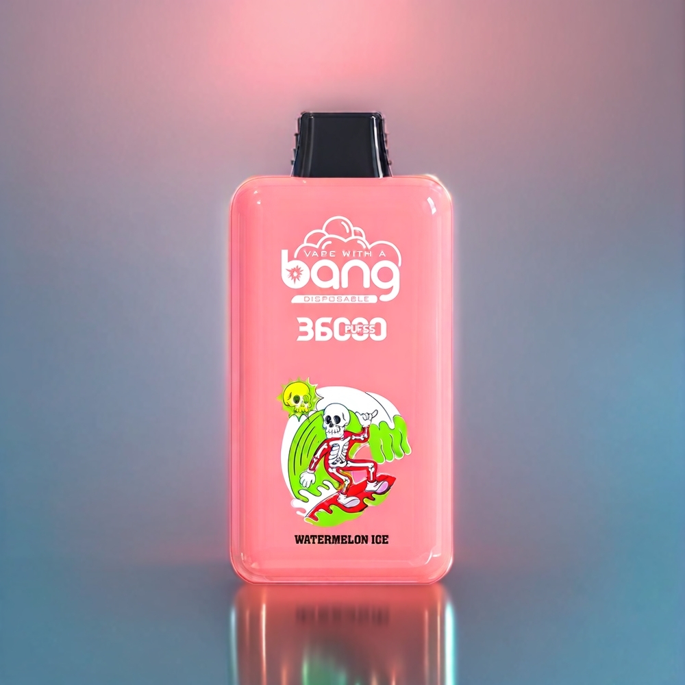 Bang 36000 Power Disposable Vape Watermelon Ice New Zealand Wholesale 36ml 850mAh 36000 Puffs 1.0 Ohm Mesh Coil