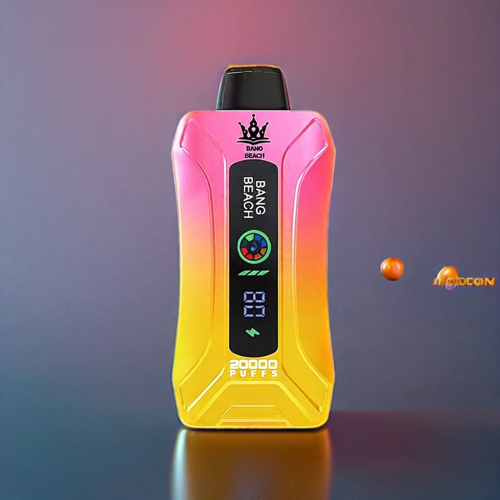 Bang Beach 20000 Puffs 35ml 650mAh Smart Screen Disposable Vape Peach Mango New Zealand Wholesale