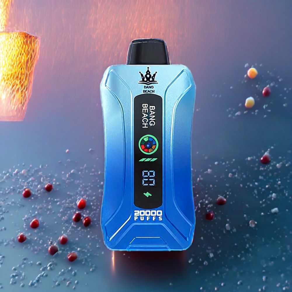 Bang Beach 20000 Puffs New Zealand Wholesale 35ml 650mAh Smart Screen Blue Razz Ice Disposable Vape