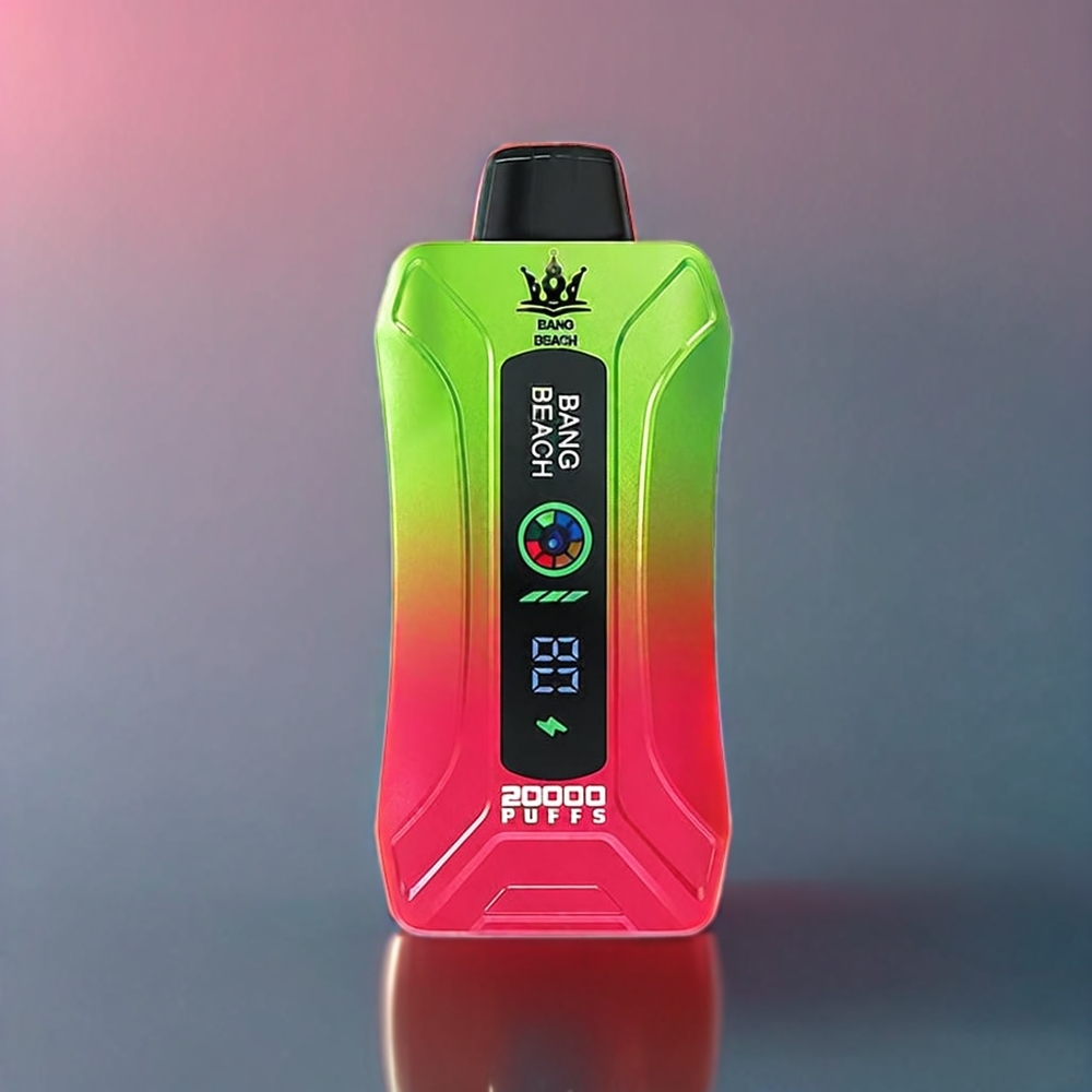 Bang Beach New Zealand Wholesale 20000 Puffs Smart Screen 35ml 650mAh Disposable Vape Strawberry Watermelon