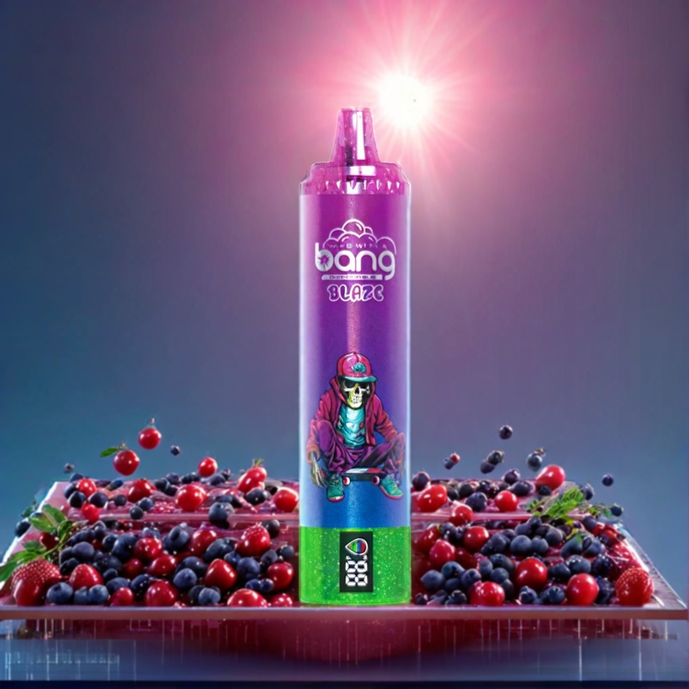 Bang Blaze Tornado 20000 Puffs New Zealand Wholesale Disposable Vape Mixed Berries with Type-C Charging & Customizable Airflow 0-5% Nicotine