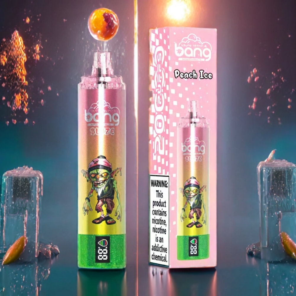 Bang Blaze Tornado 20000 Puffs New Zealand Wholesale Disposable Vape Peach Ice with Type-C Charging & Customizable Airflow 0%-5% Nicotine