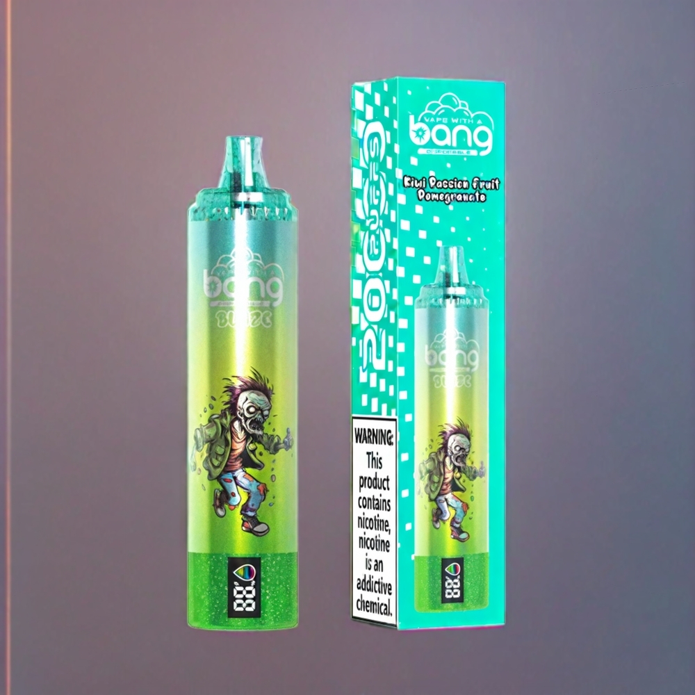 Bang Blaze Tornado 20000 Puffs New Zealand Wholesale Disposable Vape with Type-C Charging & Customizable Airflow 0-5% Nicotine Kiwi Passion Fruit Guava