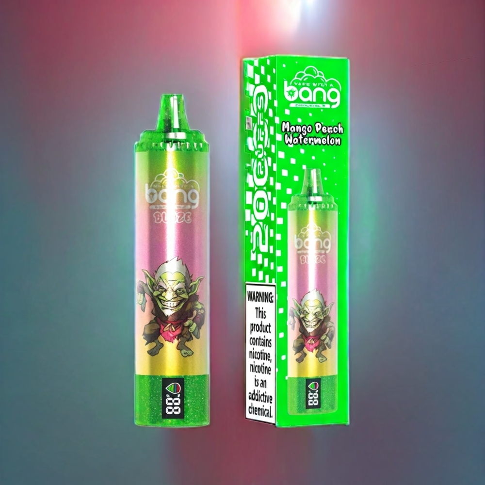 Bang Blaze Tornado 20000 Puffs New Zealand Wholesale Mango Peach Watermelon Disposable Vape with Type-C Charging & Customizable Airflow 0-5% Nicotine