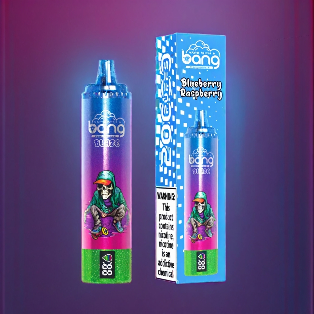 Bang Blaze Tornado 20000 Puffs Type-C Airflow Nicotine New Zealand Wholesale Blueberry Raspberry Disposable Vape