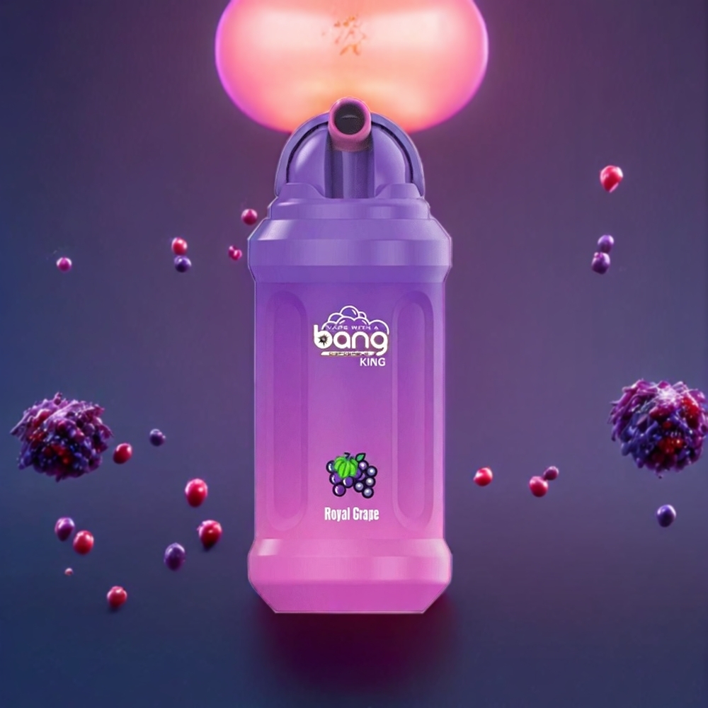 Bang King 12000 Puffs 23ml 650mAh Mesh Coil Disposable Vape Royal Grape New Zealand Wholesale