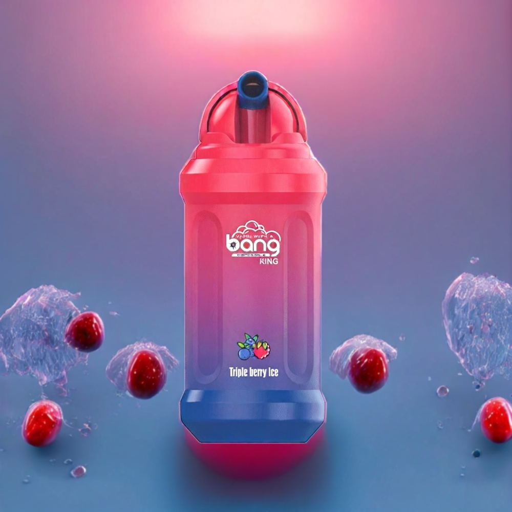 Bang King 12000 Puffs 23ml 650mAh Mesh Coil New Zealand Wholesale Triple Berry Ice Disposable Vape