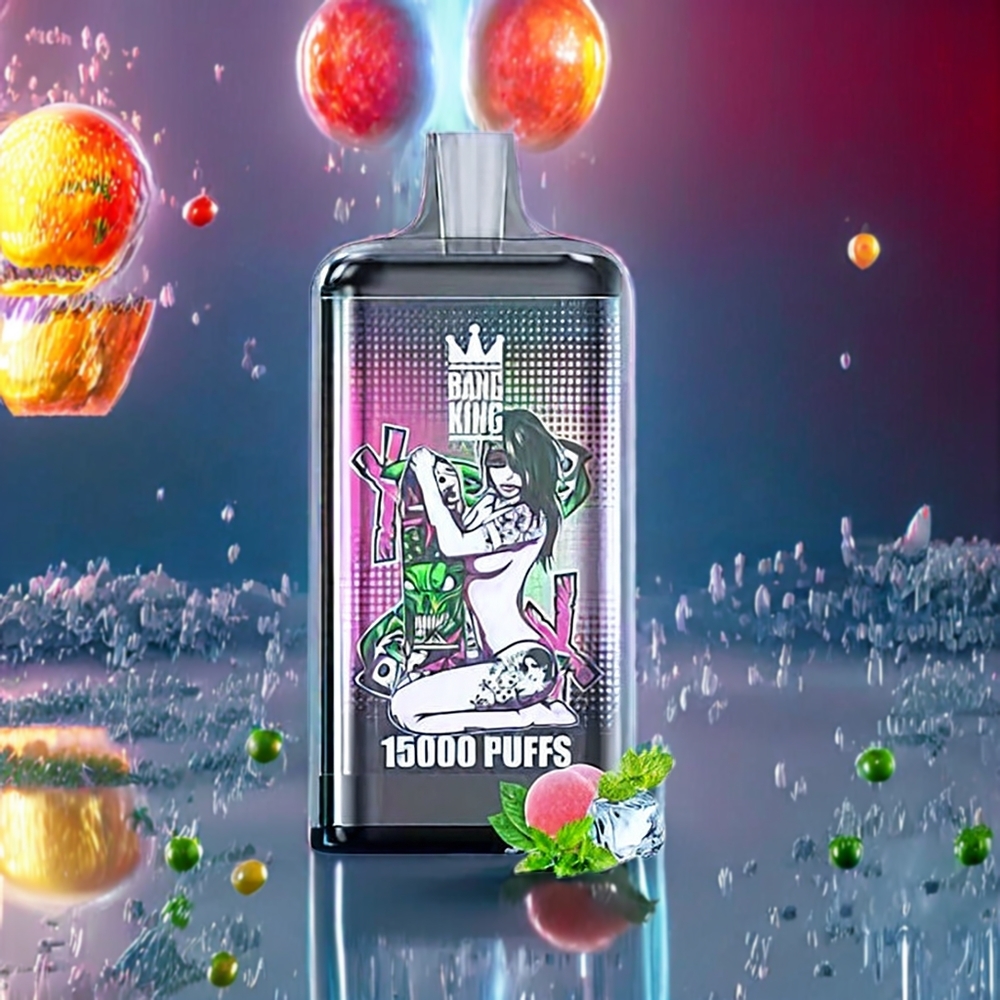 Bang King 15000 Puffs 21ml 550mAh Disposable Vape Peace Ice Colorful New Zealand Wholesale