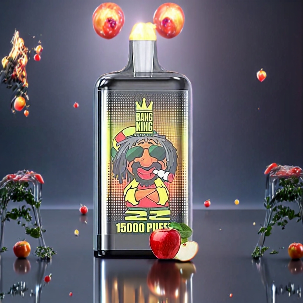 Bang King 15000 Puffs 21ml 550mAh Double Apple Colorful Playful Design New Zealand Wholesale