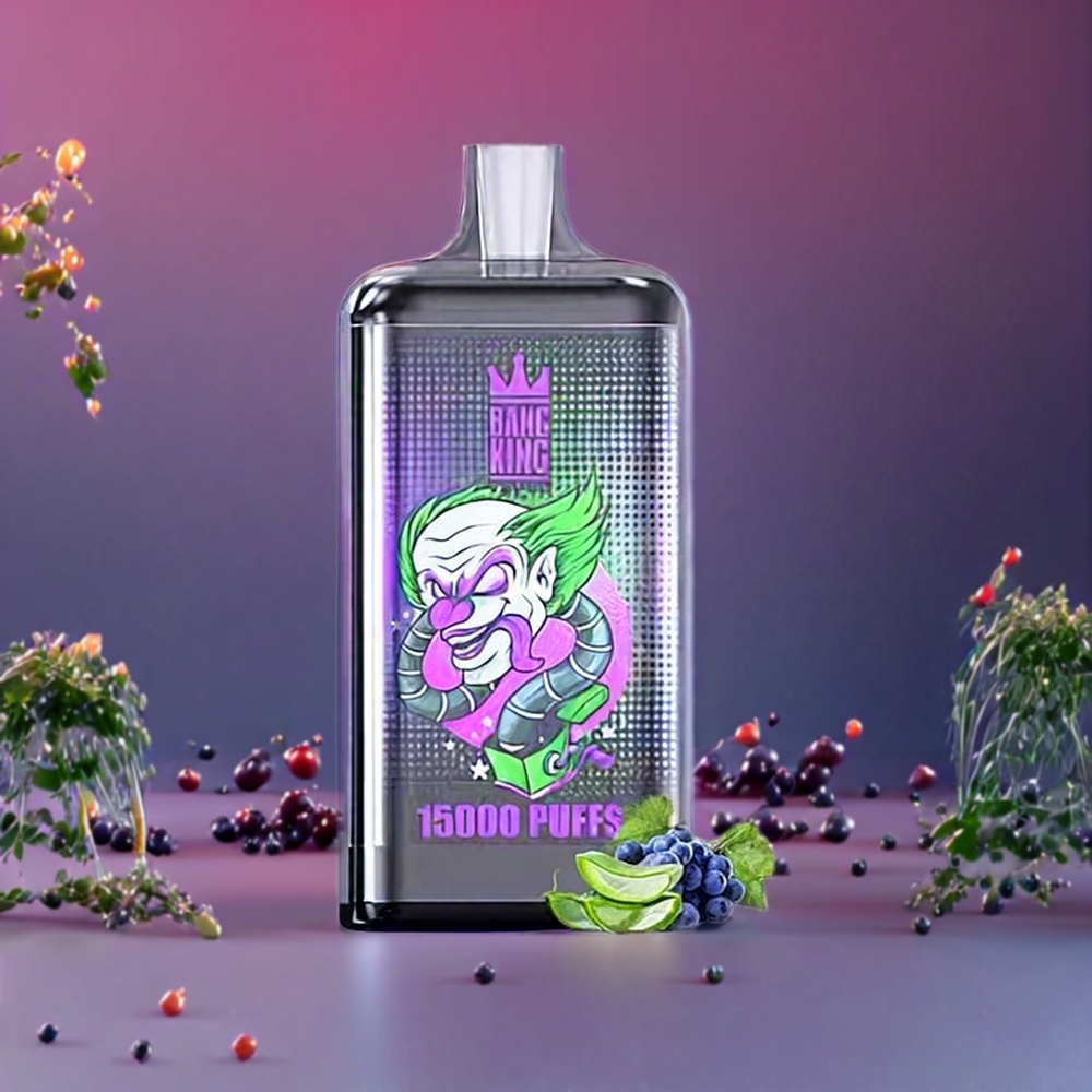 Bang King 15000 Puffs 21ml 550mAh New Zealand Wholesale Disposable Vape Aloe Grape Colorful Design