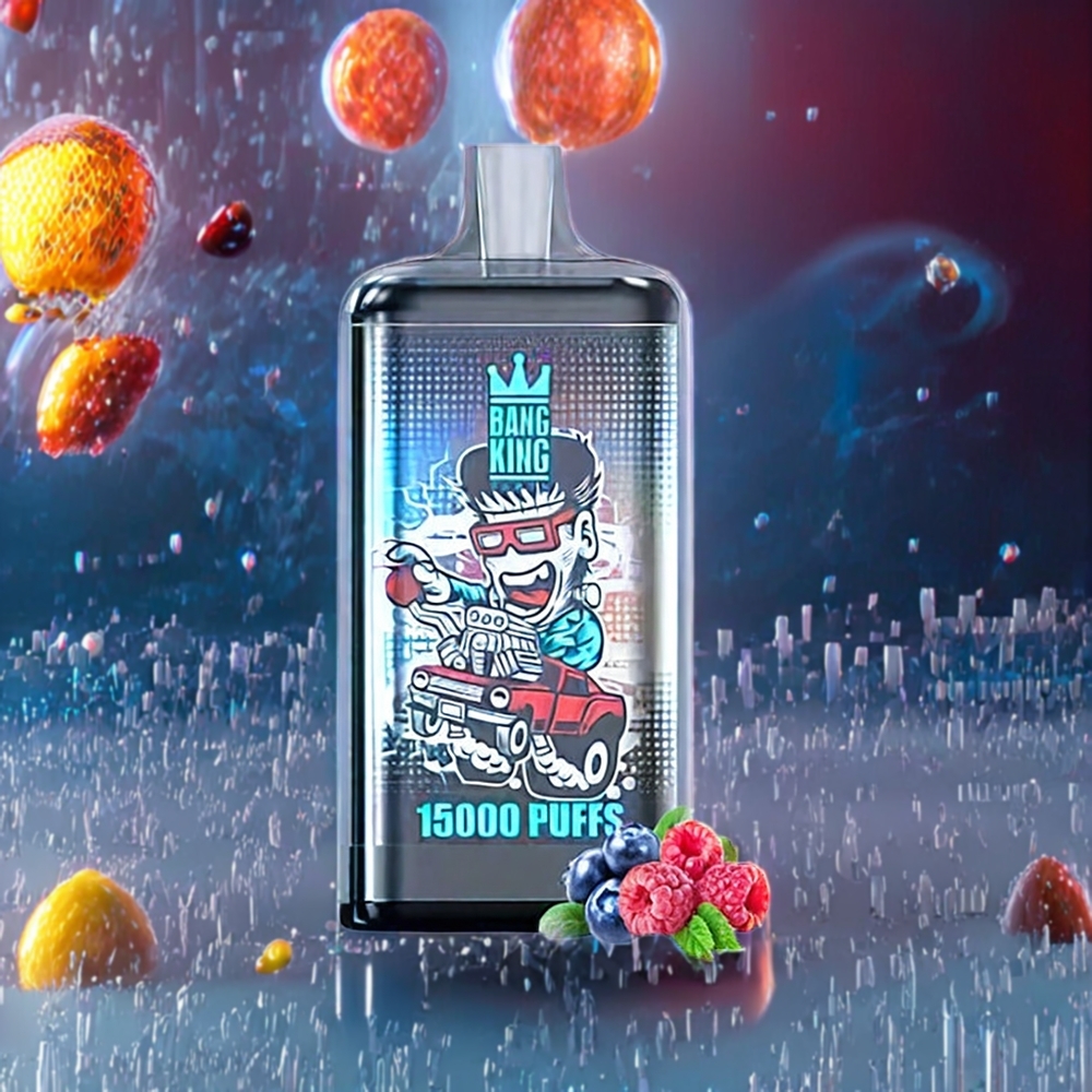 Bang King 15000 Puffs Blue Razz Ice 21ml 550mAh Disposable Vape for New Zealand Wholesale