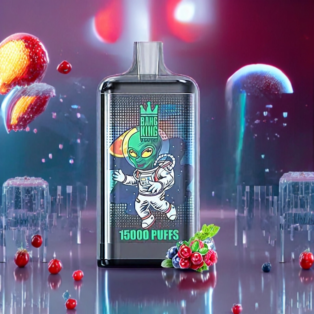 Bang King 15000 Puffs New Zealand Wholesale Triple Berry Ice 21ml 550mAh 0-5% Colorful Disposable Vape