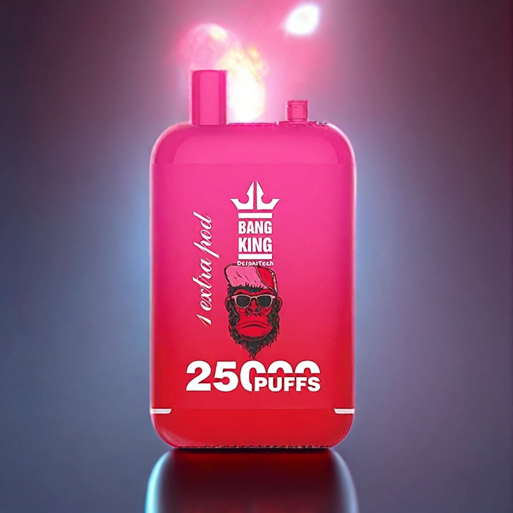 Bang King 25000 Puffs 46ml 650mAh Dual Pod Mesh 1.0 Ohm Type-C Cherry Bomb New Zealand Wholesale