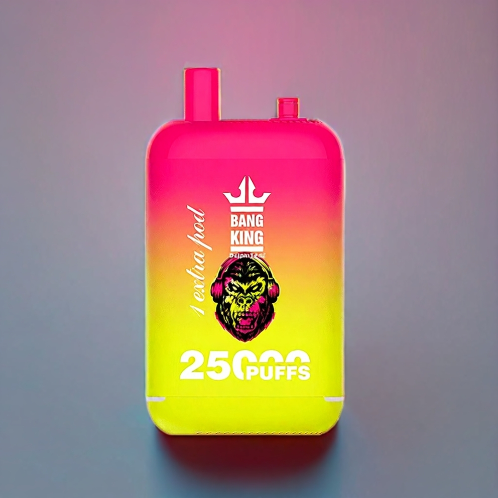Bang King 25000 Puffs New Zealand Wholesale 46ml Dual Pod 650mAh Strawberry Banana Disposable Vape