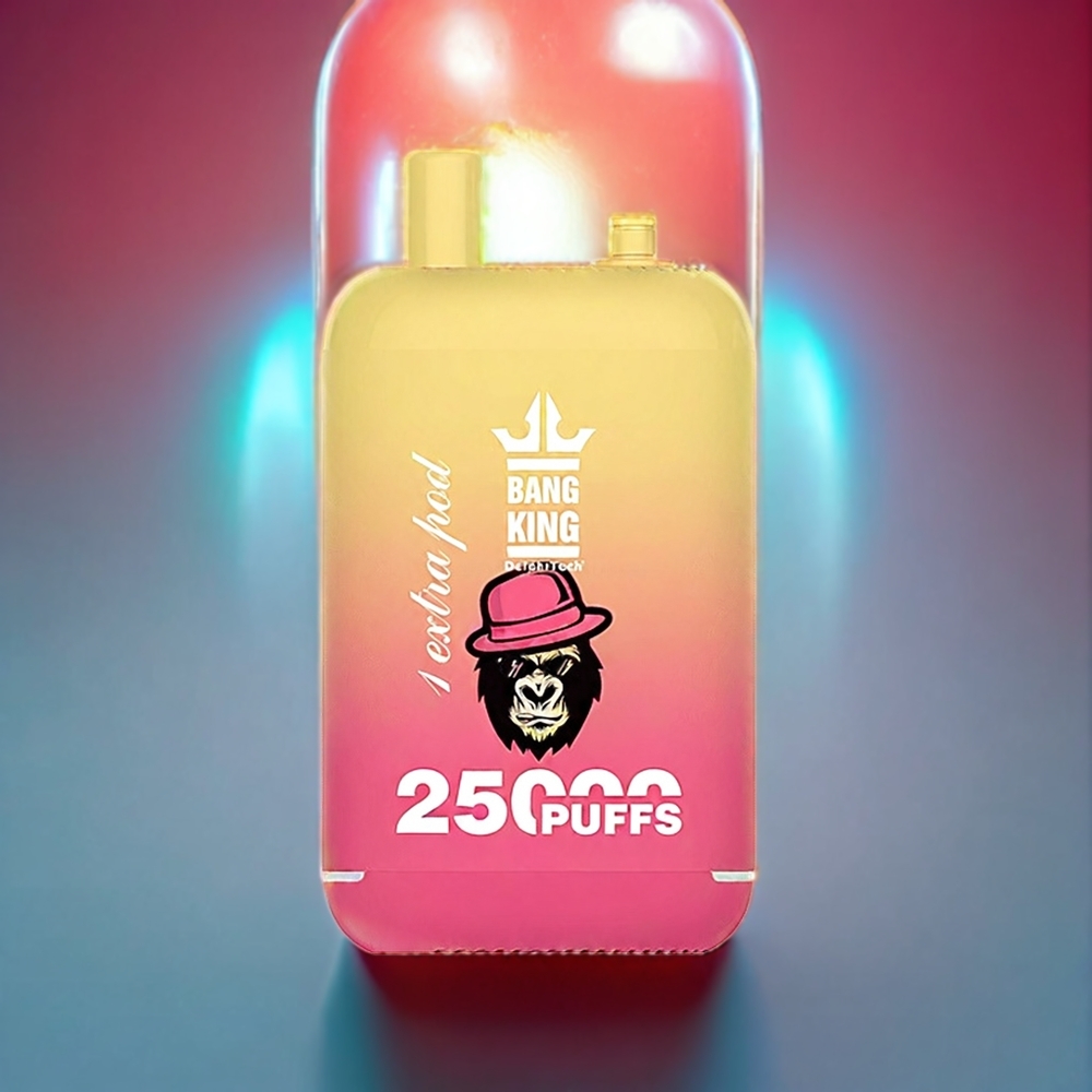 Bang King 25000 Puffs New Zealand Wholesale Dual Pod 46ml Juicy Peach Ice Disposable Vape
