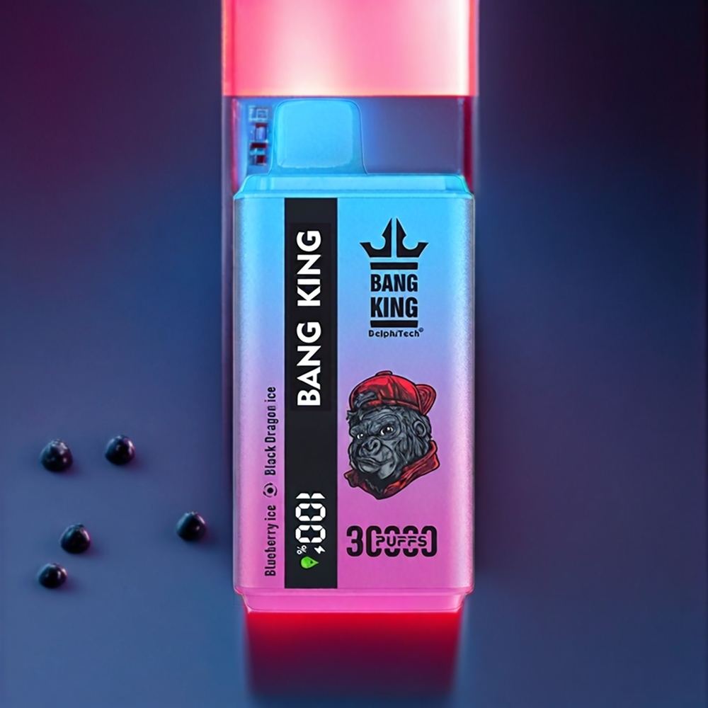 Bang King 30000 Puffs 36ml 550mAh Type-C New Zealand Wholesale Disposable Vape Blueberry Ice Black Dragon Ice