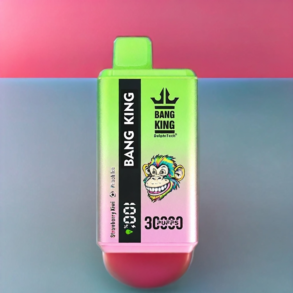 Bang King 30000 Puffs 36ml 550mAh Type-C New Zealand Wholesale Disposable Vape Strawberry Kiwi Peach Ice