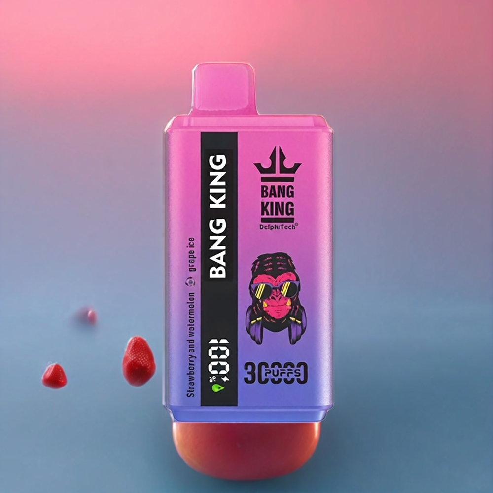 Bang King 30000 Puffs 36ml 550mAh Type-C New Zealand Wholesale Disposable Vape Strawberry Watermelon Grape Ice