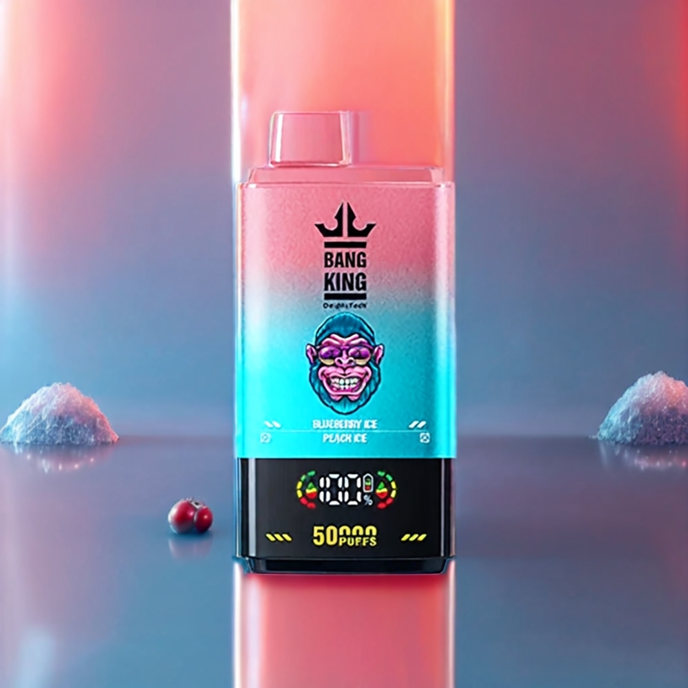 Bang King 50000 Disposable Vape New Zealand Wholesale Blueberry Ice Peach Ice 50ml 850mAh Type-C