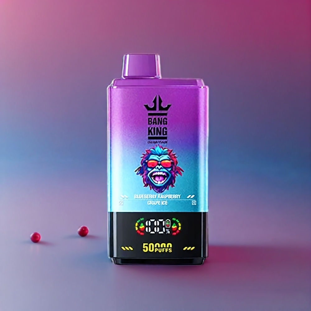 Bang King 50000 Disposable Vape New Zealand Wholesale Blueberry Raspberry Grape Ice 50ml 850mAh Type-C