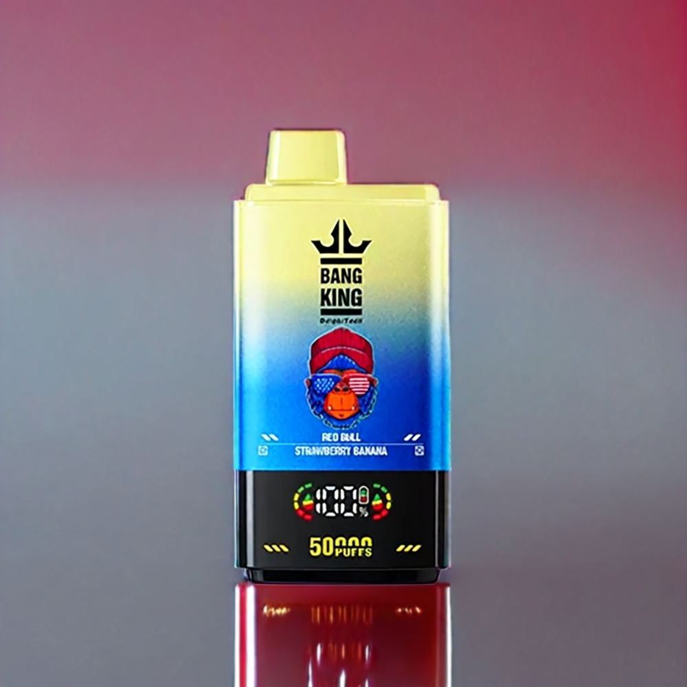 Bang King 50000 Disposable Vape New Zealand Wholesale Red Bull Strawberry Banana 50ml 850mAh Type-C