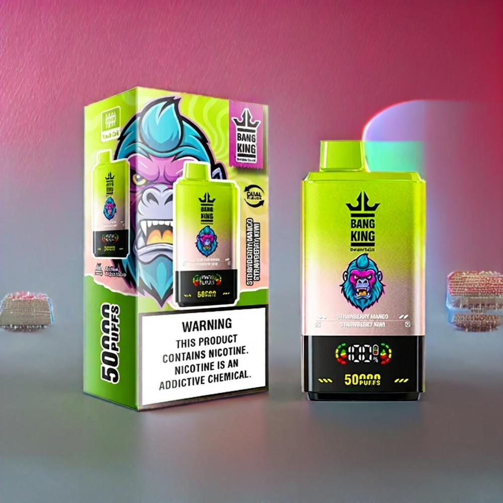 Bang King 50000 Disposable Vape New Zealand Wholesale Strawberry Mango Strawberry Kiwi 50ml 850mAh Type-C